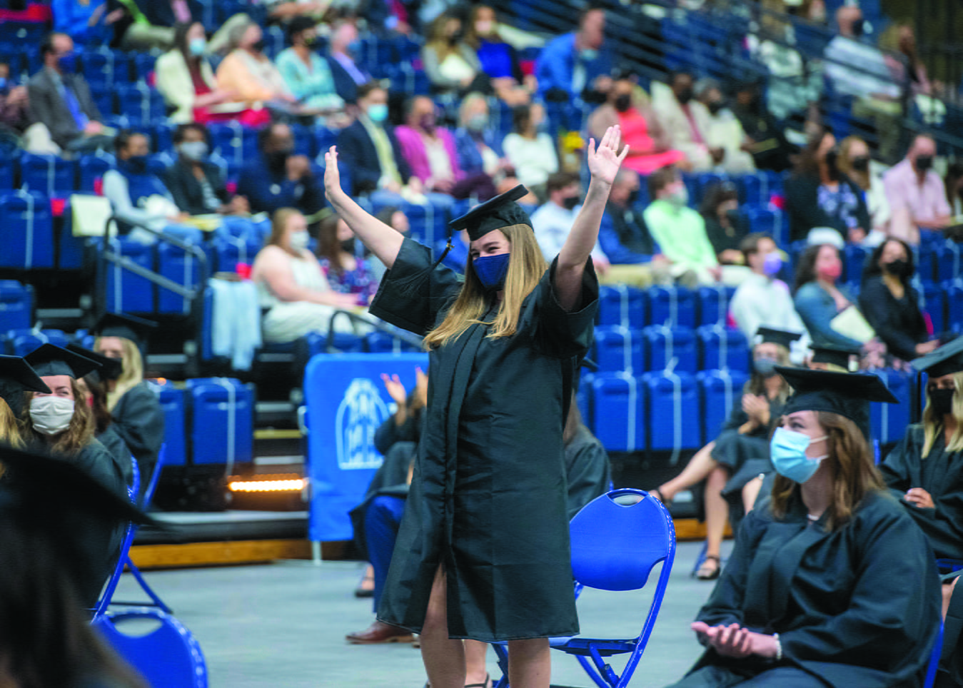 Graduation in Curb Event Center at Belmont University in Nashville, Tennessee, April 23, 2021.